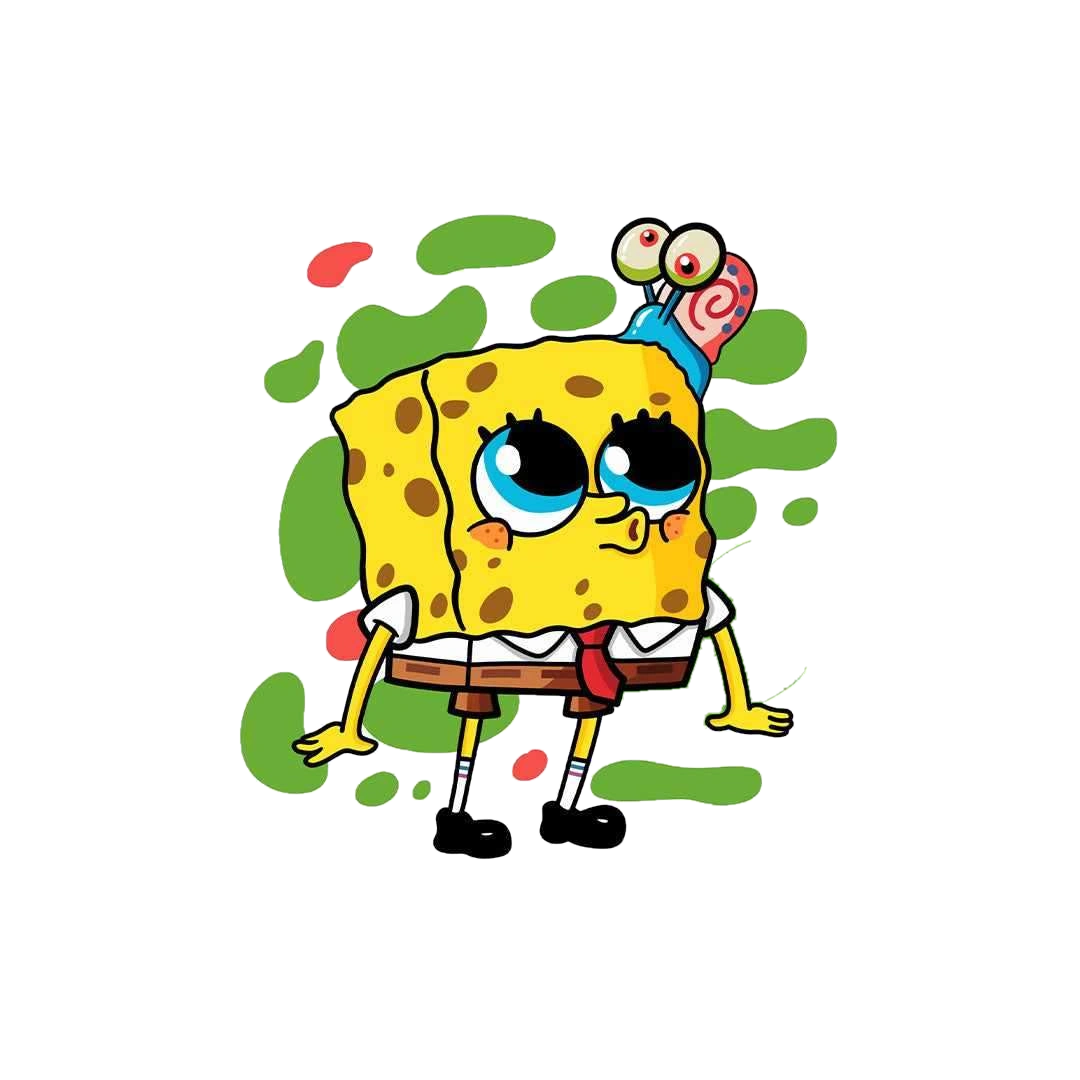 Sponge and Gary sticker